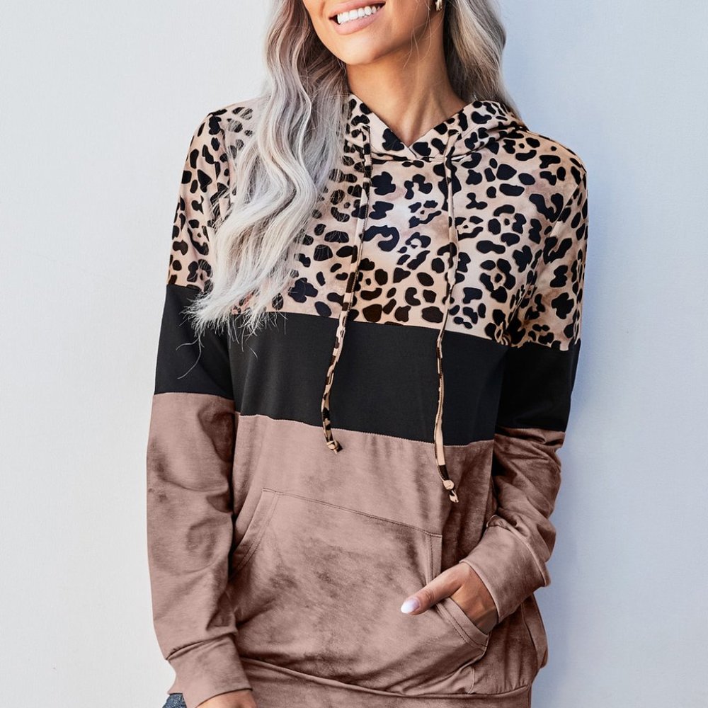 Leopard print hoodie